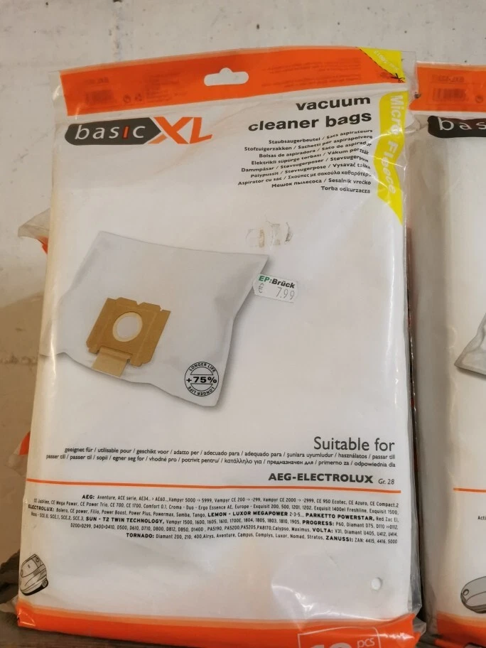 AEG Staubsaugerbeutel Basic XL Gr. 28 - Bild 1 von 1