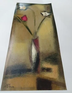 ELYA DECHINO "Still Life" ORIGINAL Mixed Media, Hand Signed w/ LOA SZ 44" x 30" - Picture 1 of 16