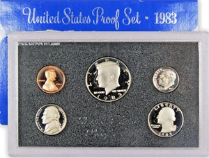 1983-S US Mint Proof Set 5 Coin Set OGP - Picture 1 of 1