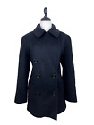 Jones New York Womens Double Breasted Peacoat Black Anchor Button Size 10 12