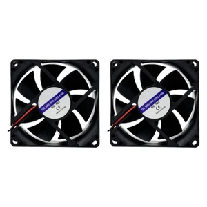 2PCS 12V DC 3.15"L*3.15"W*0.98"H 2Pin DIY Cooling Ventilation Exhaust Projects - Picture 1 of 3