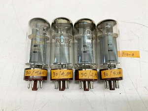 Quad of Chinese EL34 Tubes Tested and Matched (g) - Bild 1 von 1