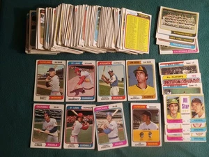 1974 Topps Baseball Partial Set (140+) | Vintage Survivor Lot | Lower Grade... - Bild 1 von 4