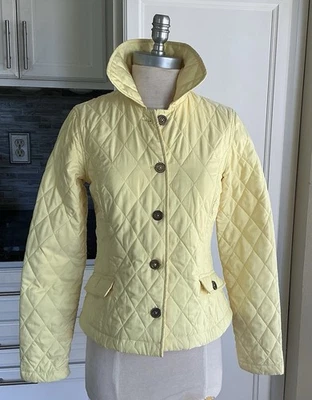 Chaqueta Lilly Pulitzer Amarilla Acolchada Preppy Sastre Mujer Talla 0 Leer Foto 1 de 4