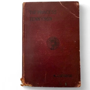 The Princess by Alfred Lord Tennyson Antique Red Hardcover Poetry 1896 - Imagen 1 de 5