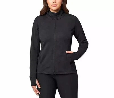 Mondetta Mujer Jacquard Cremallera Completa Gimnasio Fitness Senderismo Chaqueta Negra Talla M Foto 1 de 4