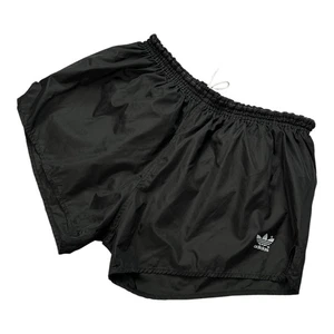 Vintage 70s ADIDAS Running Shorts Rare Black Size XL - Picture 1 of 9