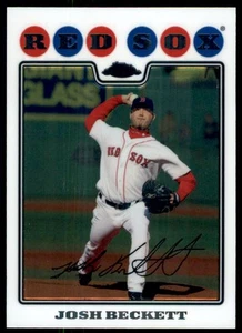 2008 Topps Chrome Josh Beckett Boston Red Sox #147 - Picture 1 of 2