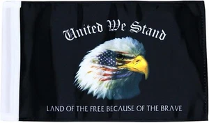 Motorcycle Eagle Flag 6x9 Replacement Mini UV Coated Small eagle flag  - Picture 1 of 7