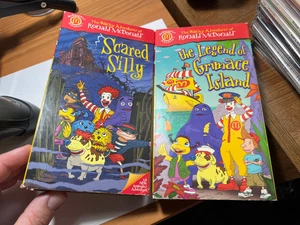 Ronald McDonald VHS Tapes Scared Silly & The Legend of Grimace Island Adventures - Picture 1 of 3