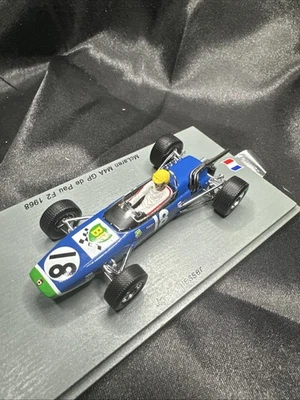 Spark SF121 1/43 MCLAREN #18 GP DE PAU 1968 JO SCHLESSER 1 de 300 RARO en caja EE. UU. Foto 1 de 4