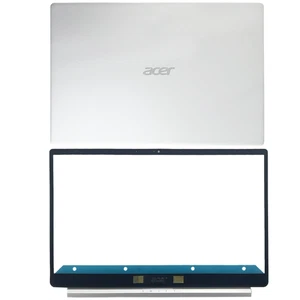 New For Acer Swift SF314-59 SF314-42 LCD Back Cover+LCD Front Bezel Silver - Picture 1 of 5