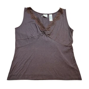 Y2K Chocolate Brown Babydoll Style Top Soft Girl Fairycore Grunge Women’s M - Picture 1 of 7