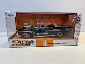 Chevy Bel Air 1957 con soffiatore nuovo nella scatola modello pressofuso in scala 1/24 di Jada - Foto 1 di 7