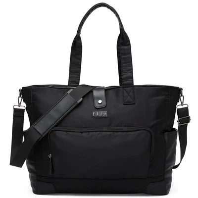 Bolso de Lona Voyage 25L Sarga y Cuero Vegano Fin de Semana | Negro Foto 1 de 4