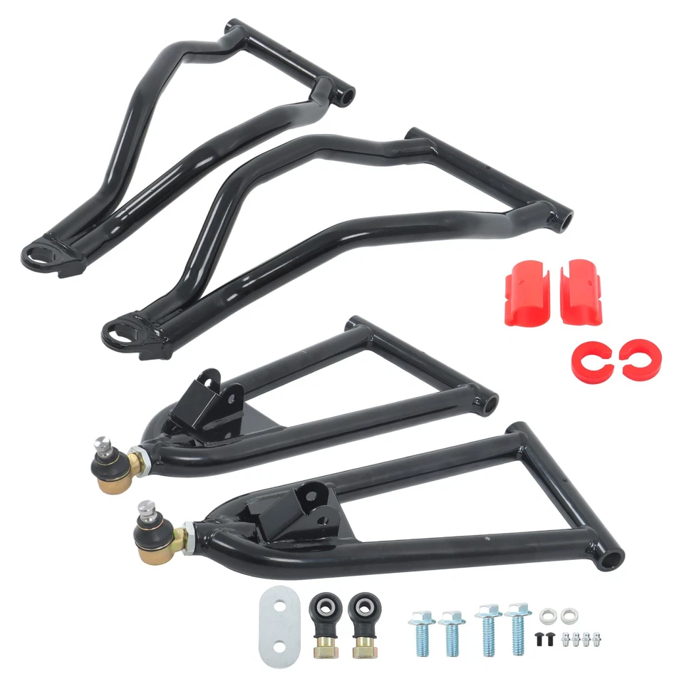 Brazos A de desplazamiento delantero negro de 1,5" para Polaris RZR 4 800/RZR S 800 2009 2010-2014 Foto 1 de 4