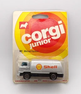 CORGI JUNIORS 97 BENZINTANKER "SHELL" SILBER NEUWERTIG NOCH VERSIEGELT - Bild 1 von 2