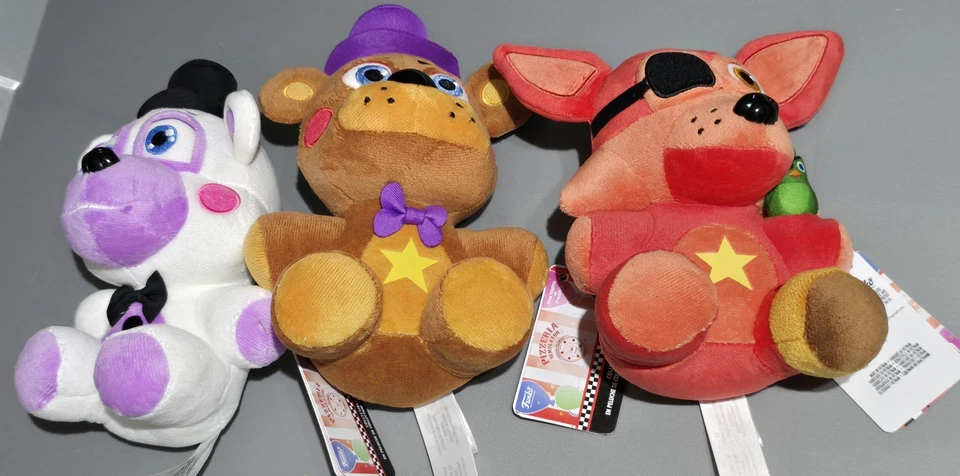 6"-7" Five Nights At Freddy's FUNKO Plush Lot of 3 FNAF Eye Patch Star