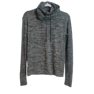 Nike Dri-Fit Infinity Cuello Embudo Pullover Top Mujer Pequeño Gris Jaspeado Correr - Imagen 1 de 13