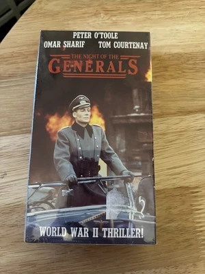 NEW The Night Of The Generals VHS 1966 1989 WWII Peter O’Toole Sealed World War - Image 1 of 3