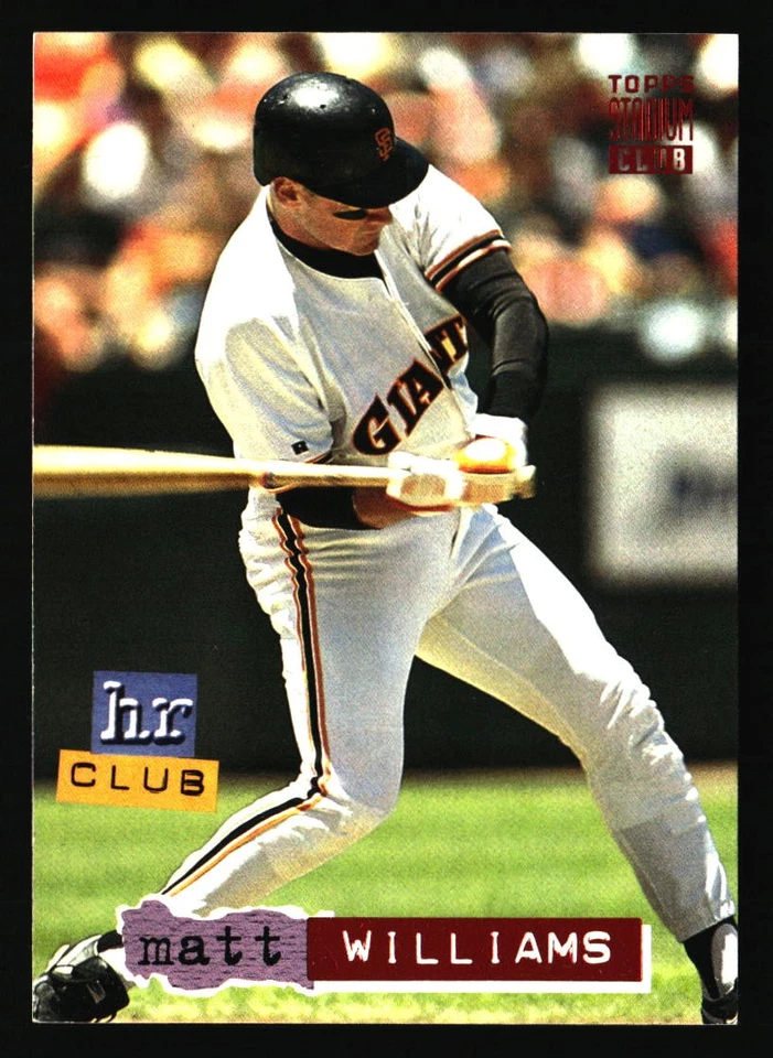 Matt Williams Baseball Cards - You Pick - Giants Diamondbacks Indians - Pt 1 - Image 1 of 1