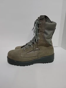 BOTAS BELLEVILLE CUERO TOSTADO PUNTERA DE ACERO ESTILO MILITAR PARA HOMBRE 7.5R - Imagen 1 de 5