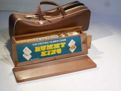 Rummy King Vintage Tile Game Complete Set w/ Carrying Case - Image 1 of 4