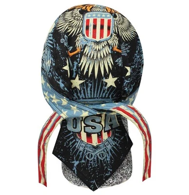 All American Vietnam Veteran USA Flag Skull Cap  Patriotic Bandana - Image 1 of 4