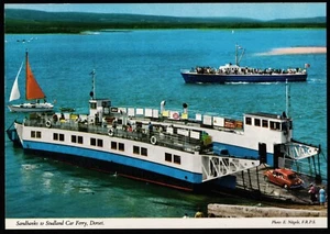 Sandbanks To Studland Car Ferry Dorset John Hinde Postcard - Picture 1 of 2