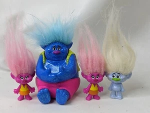 Dreamworks Trolls Figure Lot Biggie Moxie Guy - Picture 1 of 3