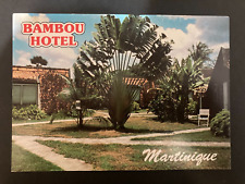Vintage Bambou Hotel Martinique Postcard