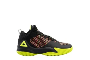 [DA073421] Mens Peak Street Ball Master LW Black Neon Yellow Basketball Sneakers - Picture 1 of 1
