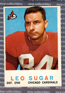 1959 Topps #154 Leo Sugar Chicago Cardinals Football Card EX/MT