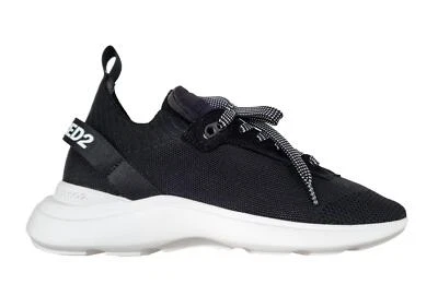 DSQUARED2 Unisex Schuhe Sneaker FLY SNM0286 2124 Weiß - Schwarz