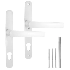 Türgriff / Türdrücker / Türklinke Drückergarnitur DHS 92mm - weiß 2x Griff - Bild 1 von 5