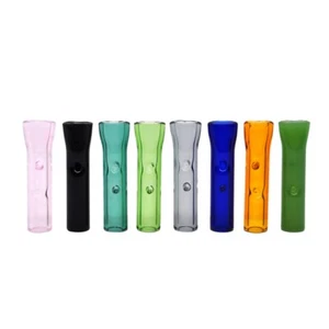 5pcs Reusable Glass Rolling Tips Cigarette Filter Flat Mouthpiece for DIY Cigar - Picture 1 of 10