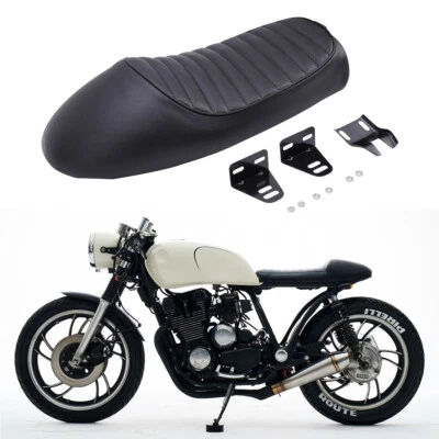 PU Driver Seat Cafe Racer Seat Saddle For Yamaha XJ550 XJ650 XJ900 XS650 Custom - Image 1 of 4