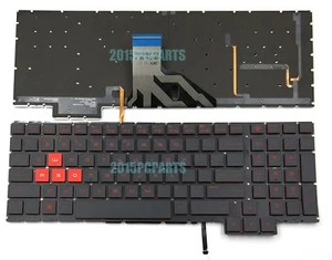 Original HP Omen 15-CE011DX 15-CE015DX 15-CE018DX 15-CE019DX Keyboard US Backlit - Picture 1 of 4