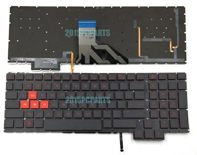 Original HP Omen 15-CE011DX 15-CE015DX 15-CE018DX 15-CE019DX Keyboard US Backlit - Image 1 of 4