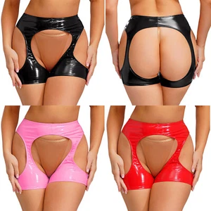 Damen Nachtwäsche Sexy Hot Pants Strumpfhose Shorts Aushöhlen Clubwear Bikini - Bild 1 von 42