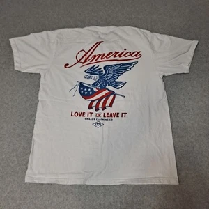 Chaad's T-Shirt Herren Large weiß Amerika Flagge Adler MAGA patriotisch 1776 Shirt - Bild 1 von 7