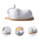  White Ceramics Butter Dish Banquet The Wedding Ve Space Saving