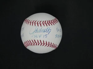 JOHN SMOLTZ SIGNED OFFICIAL MAJOR LEAGUE BASEBALL W/ 5 INSCRIPTIONS - MLB COA - Picture 1 of 4