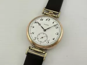 Phenix Antique 1910s Swiss Amazing Art Deco Silver Men Watch with Porcelain Dial - Picture 1 of 14