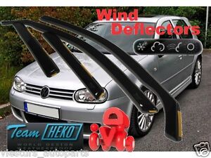 For VW GOLF MK4 IV 1997 - 2004  5.doors  Wind deflectors  4.pc set  HEKO  31132