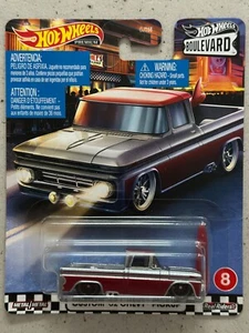 Hot Wheels Premium Boulevard 8 CUSTOM 62 CHEVY PICKUP Car Culture Real Riders - Picture 1 of 5