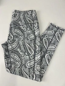 Vera Bradley Womens Legging Size Large 12-14 Citrus Paisley Media Pocket Gray D4 - Picture 1 of 14