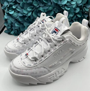 NEU FILA Disruptor II 2 Wedge Damen Plateau Schuh Sneaker Retro weiß Größe 9/40 - Bild 1 von 11