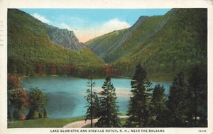 Postcard Lake Gloriette & Dixville Notch New Hampshire NH Near The Balsams 1939 - Picture 1 of 2