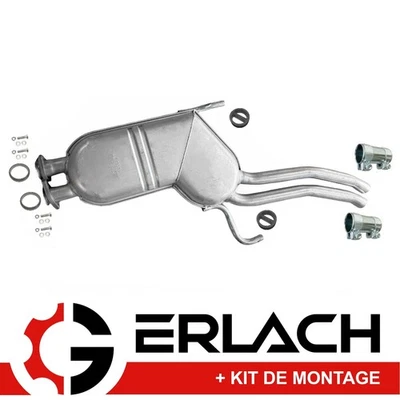 Silencieux intermediaire pour BMW 5er E34 530i 535i 9822 - Photo 1/2